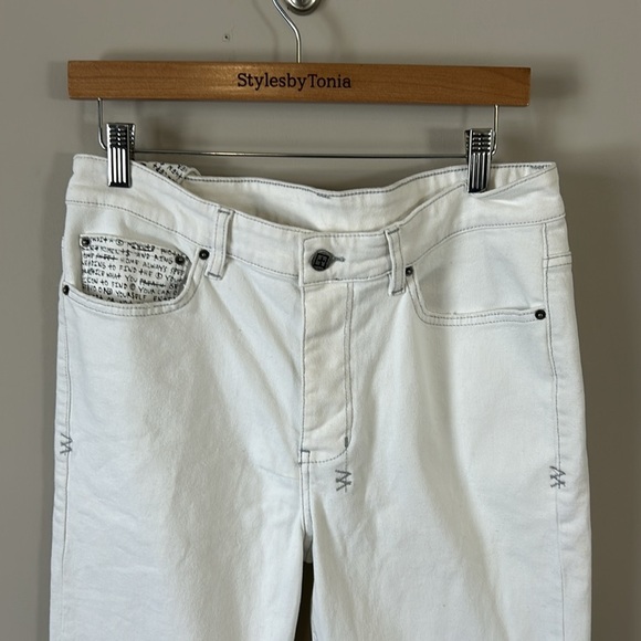 KSUBI Chitch Whitenoise Jean Button Fly T box White Mens Stretch Sz 32 NEW - Picture 6 of 16